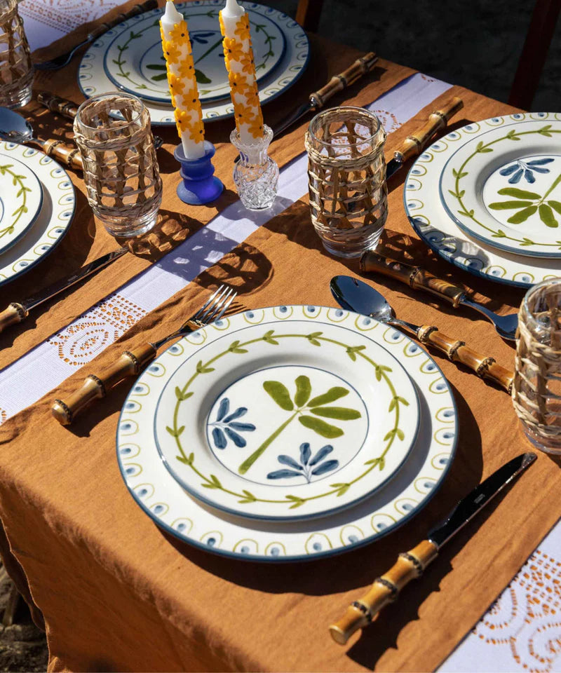 Valsa Bananeira Hand-Painted Dessert Plate