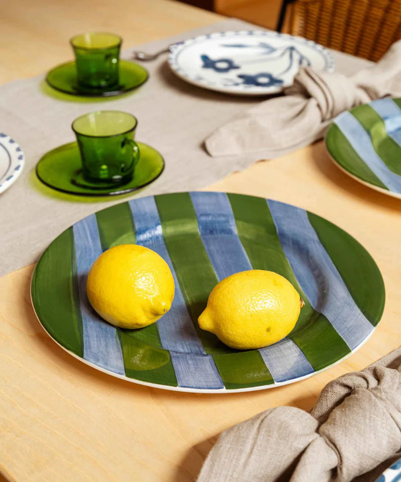 Valsa Clarice Hand-Painted Dinner Plate