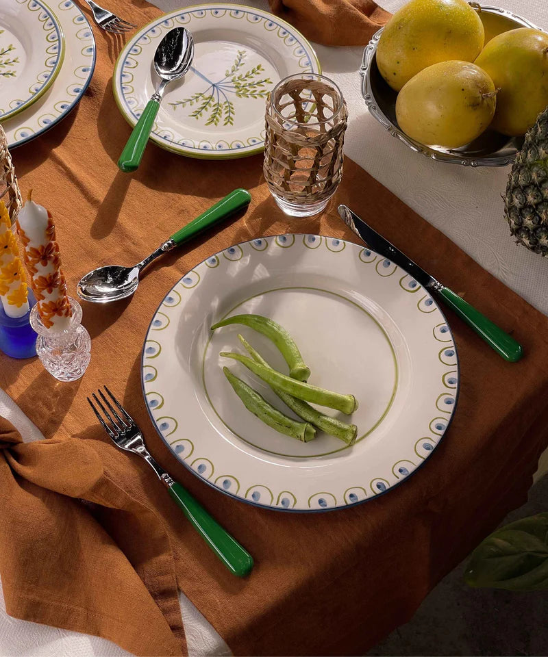 Valsa Coconut Hand-Painted Dinner Plate