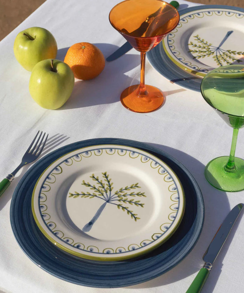 Valsa Coqueiro Hand-Painted Dessert Plate