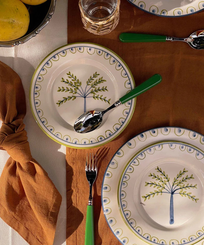 Valsa Coqueiro Hand-Painted Dessert Plate