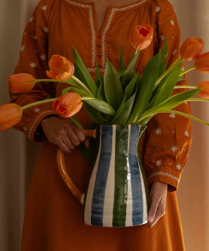 Valsa Lapa Hand Painted Ceramic Jug - 2L