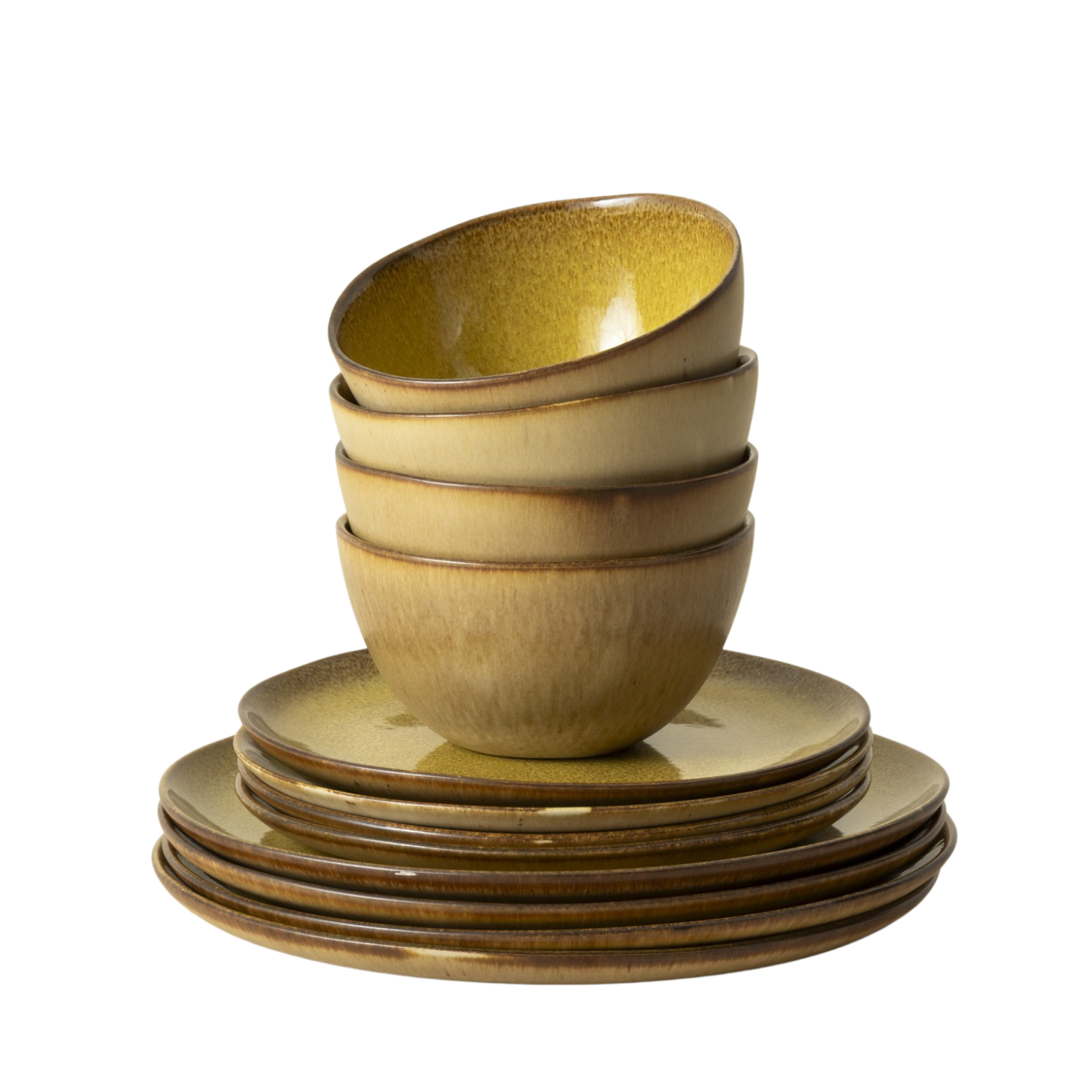 Terrafina Yellow Flower Seeds - 12 Piece Set with Cereal Bowl