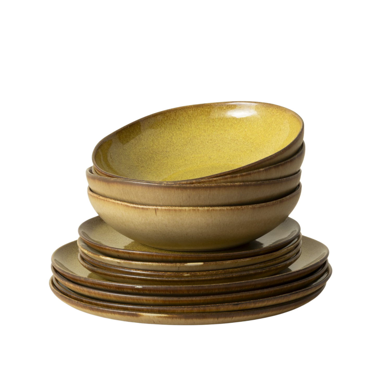 Terrafina Yellow Flower Seeds - 12 Piece Set with Pasta Plate