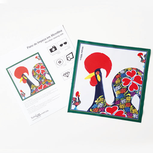 Terra Lusa Single Barcelos Rooster Microfiber Cleaning Cloth