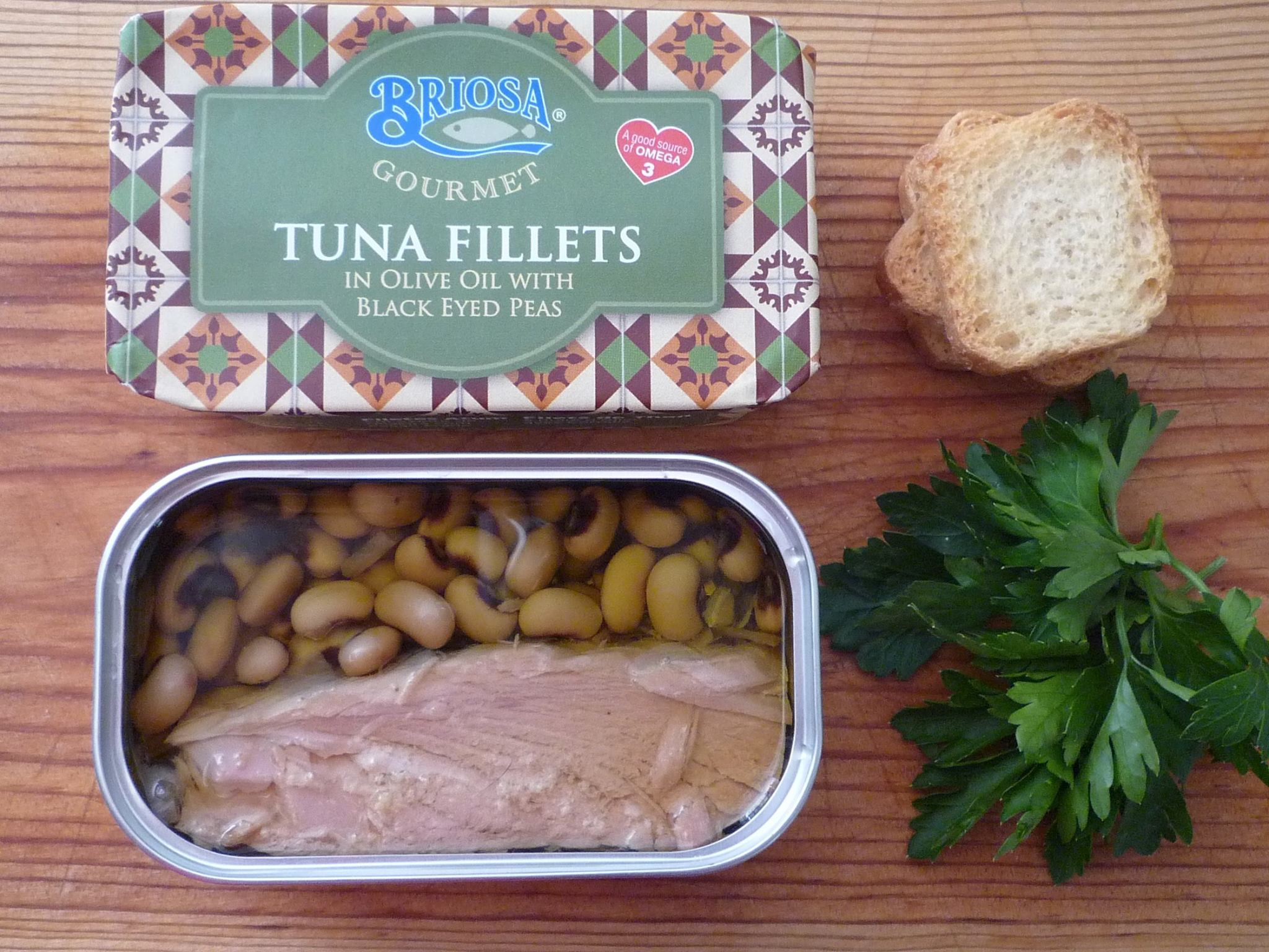 Briosa Gourmet Tuna Fillets in Olive Oil with Black Eyed Peas