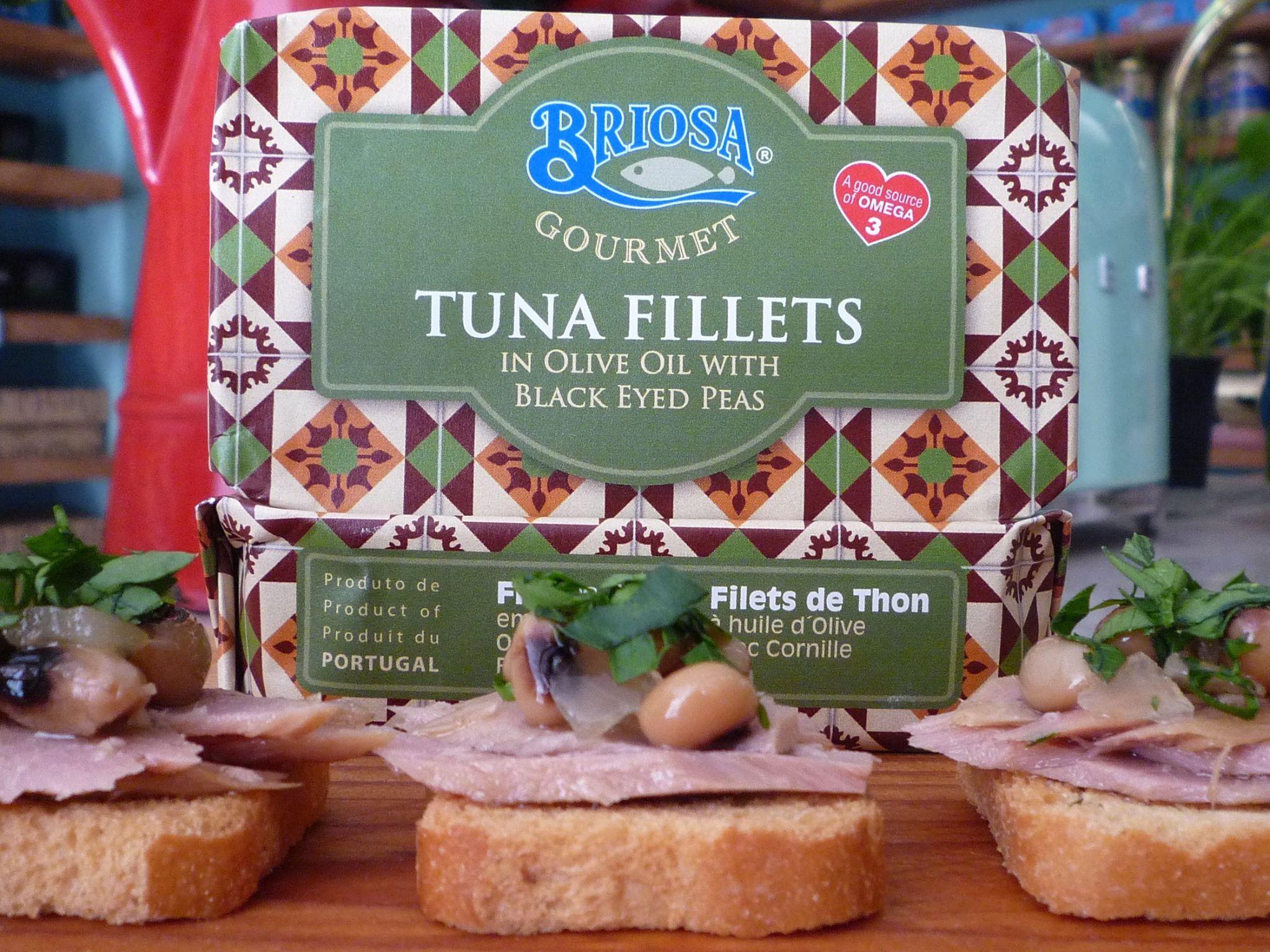 Briosa Gourmet Tuna Fillets in Olive Oil with Black Eyed Peas