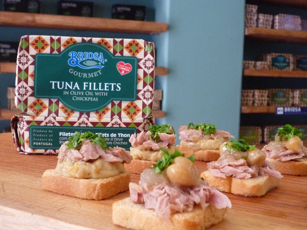 Briosa Gourmet Tuna Fillets in Olive Oil with Chick Peas