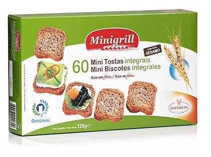 Minigrill Whole Wheat Mini Toast - 120g