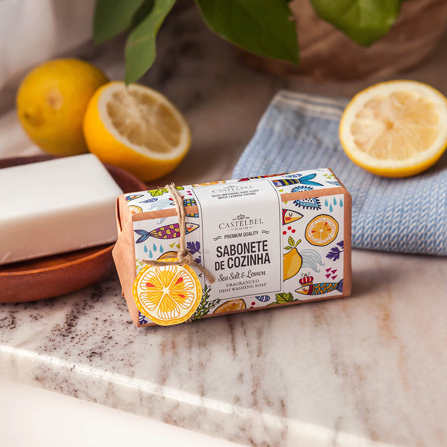 Castelbel Sardine Dish Washing Sea Salt and Lemon Scented Soap