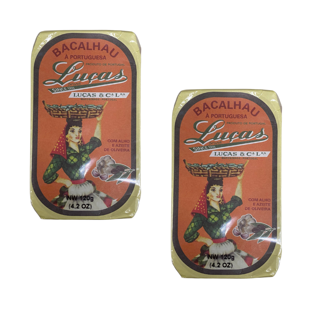 Luças Codfish in Olive Oil and Garlic - 2 Pack