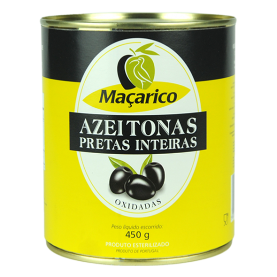 Maçarico Whole Black Olives Can