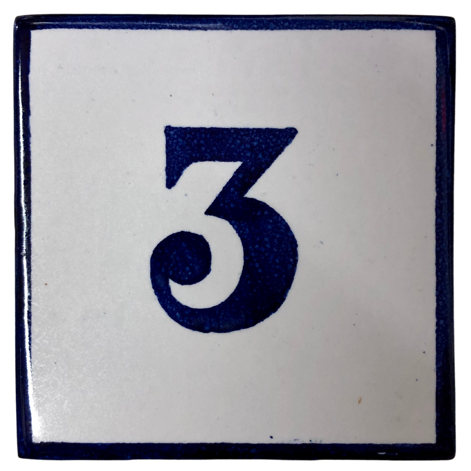 Cerâmica Vieira Hand-Painted Portuguese Numbered Tile 3