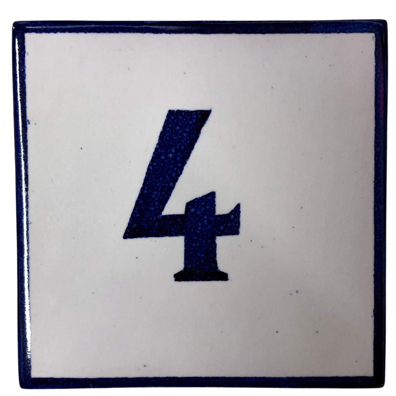 Cerâmica Vieira Hand-Painted Portuguese Numbered Tile 4