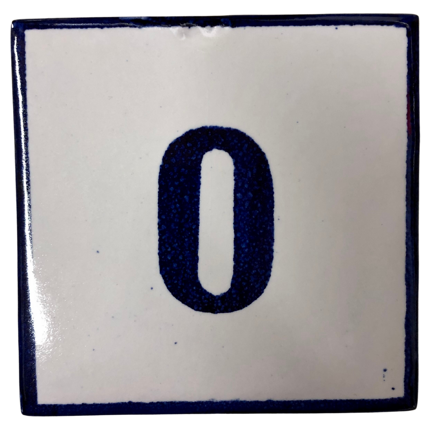 Cerâmica Vieira Hand-Painted Portuguese Numbered Tile 0