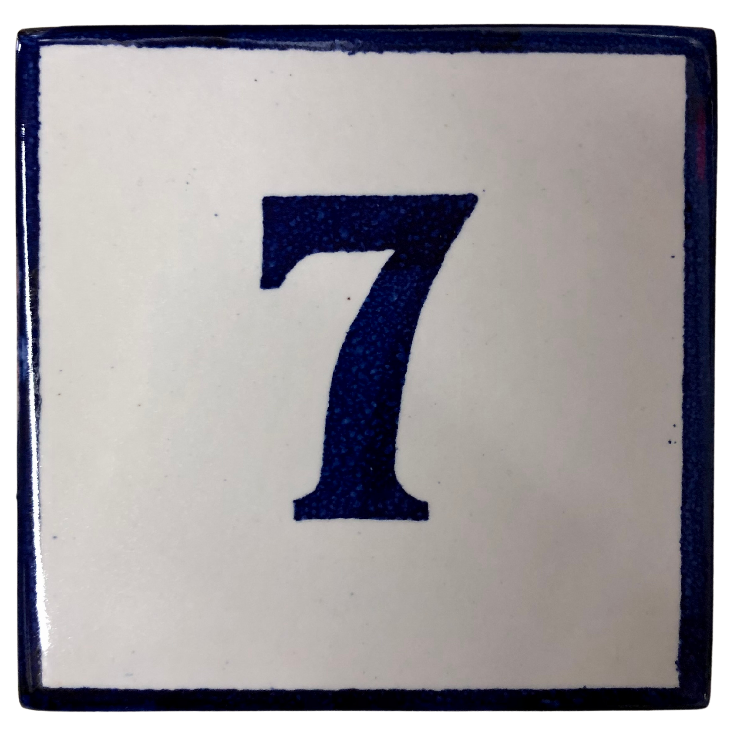Cerâmica Vieira Hand-Painted Portuguese Numbered Tile 7