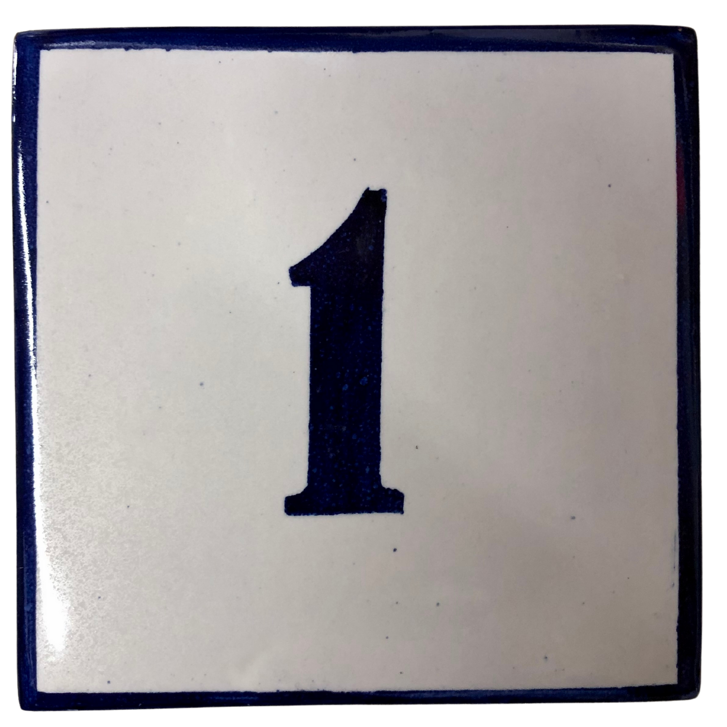 Cerâmica Vieira Hand-Painted Portuguese Numbered Tile 1
