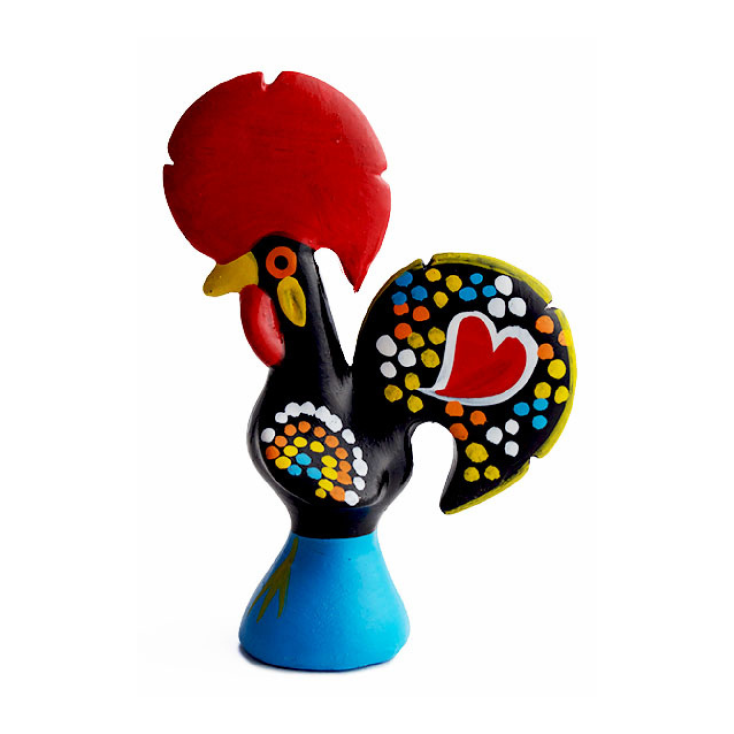 4.5 Inch Galo Barcelos Traditional Hand-Crafted Clay Rooster