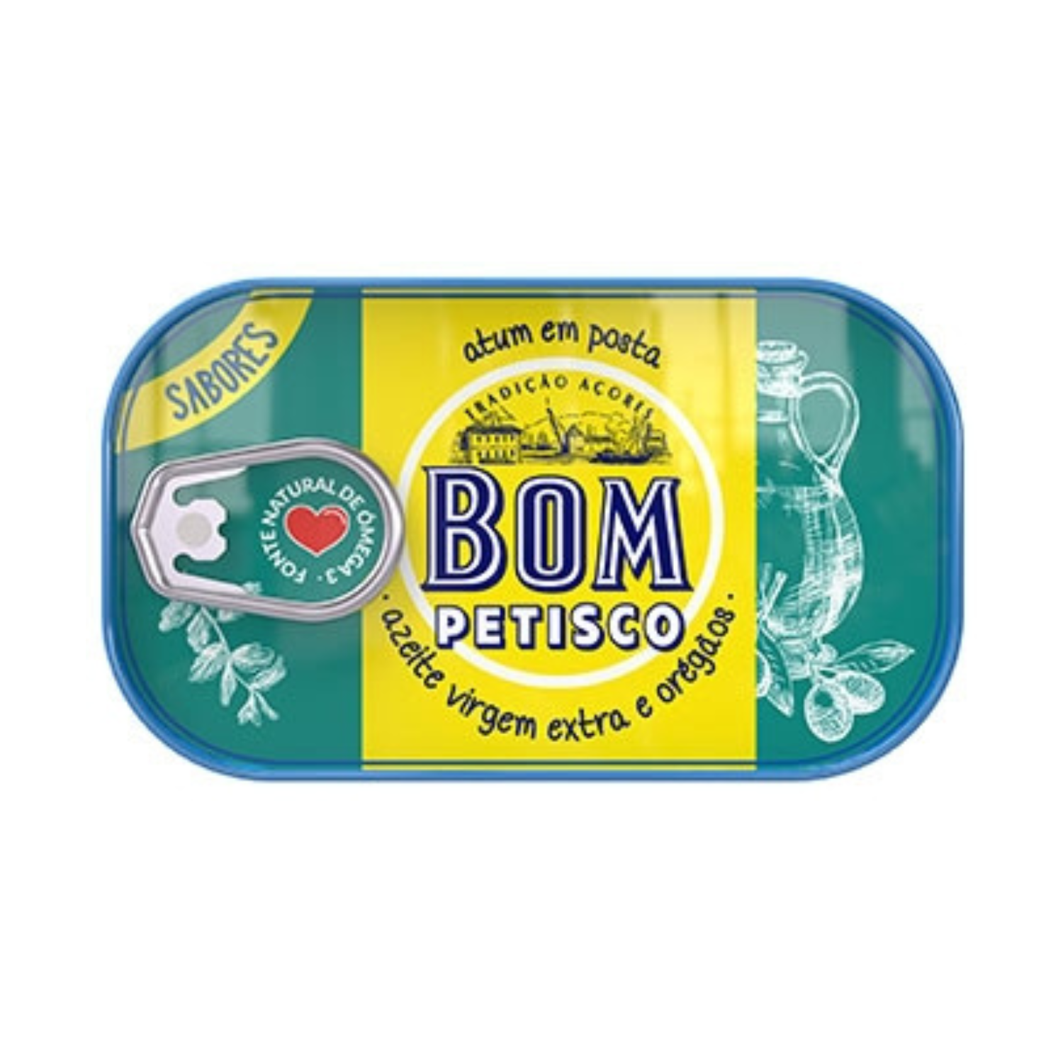 Bom Petisco Solid Tuna in Extra Virgin Olive Oil with Oregano - 10 Pack