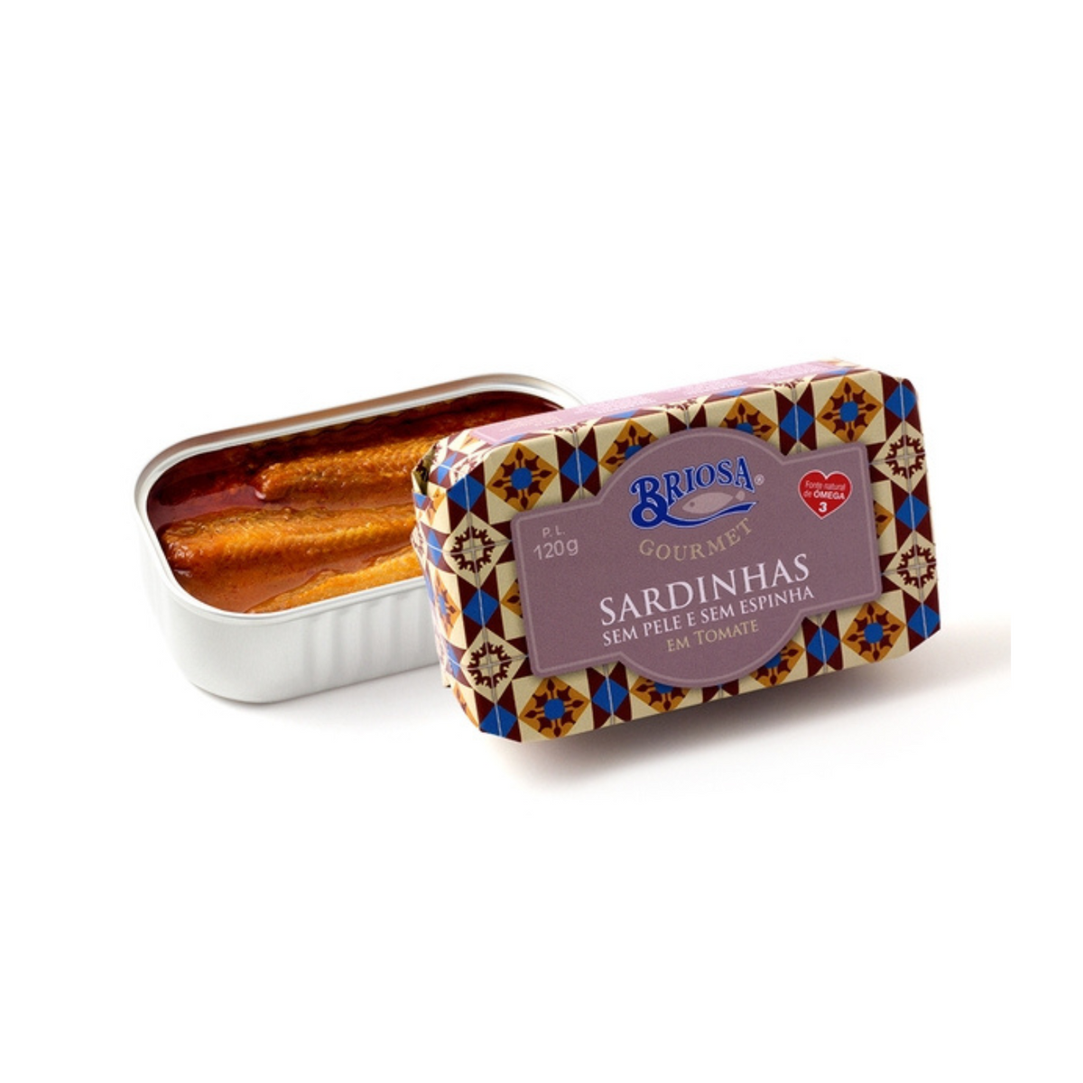 Briosa Gourmet Skinless Boneless Sardines Tomato Sauce 120gr