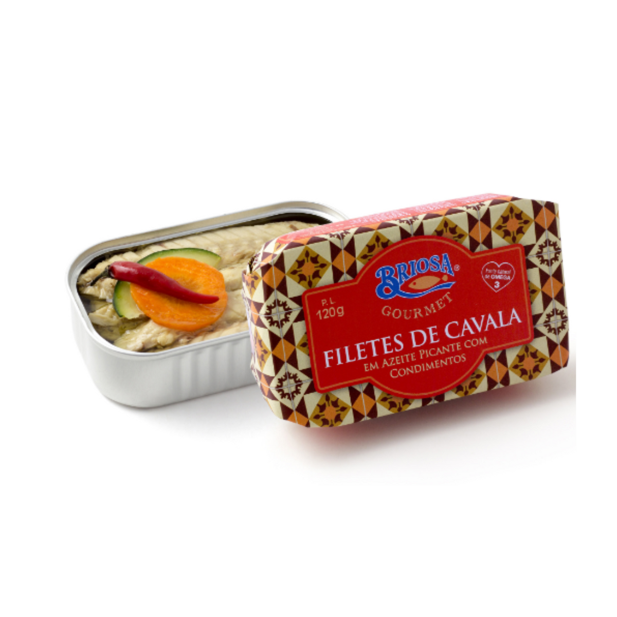 Briosa Gourmet Spiced Mackerel Fillets Oil 120gr