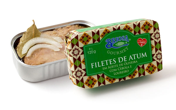 Briosa Gourmet Tuna Fillets in Olive Oil with Onion and Laurel