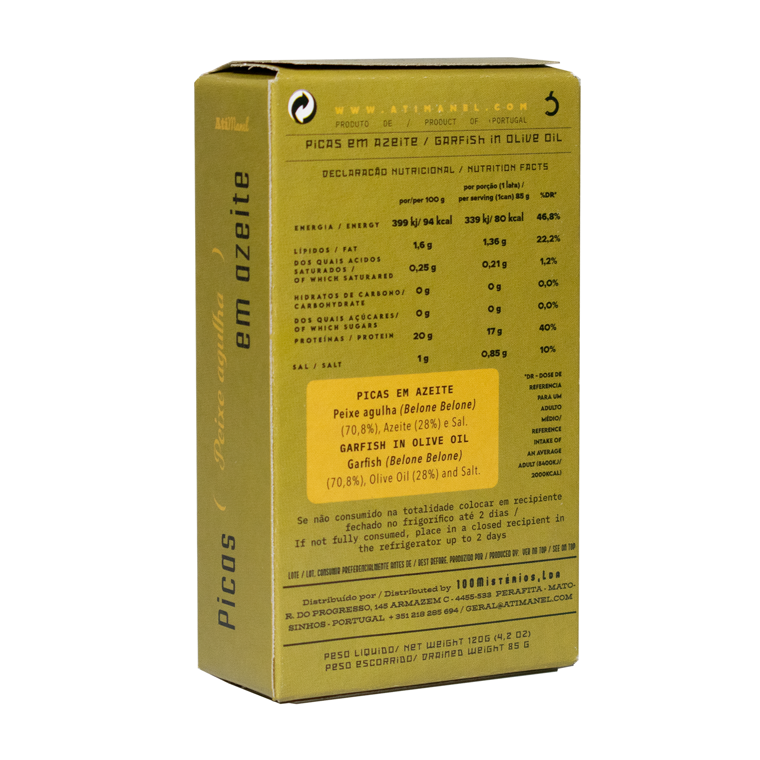 Ati Manel Garfish in Olive Oil