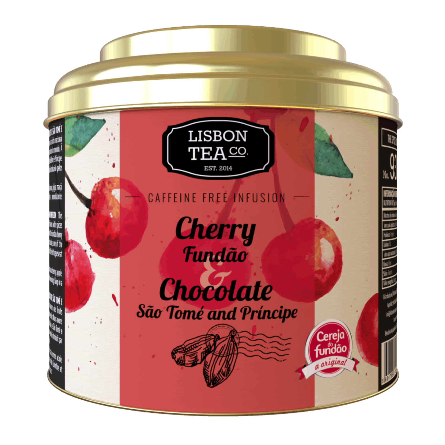 Lisbon Tea Co. Cherry Fundão with São Tomé and Príncipe Chocolate Tea