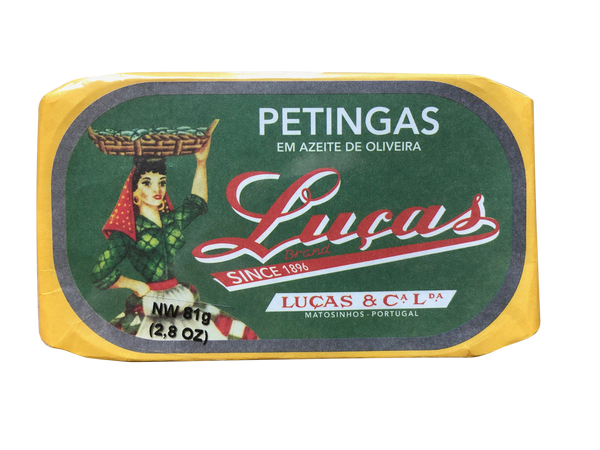 Luças Petingas in Olive Oil