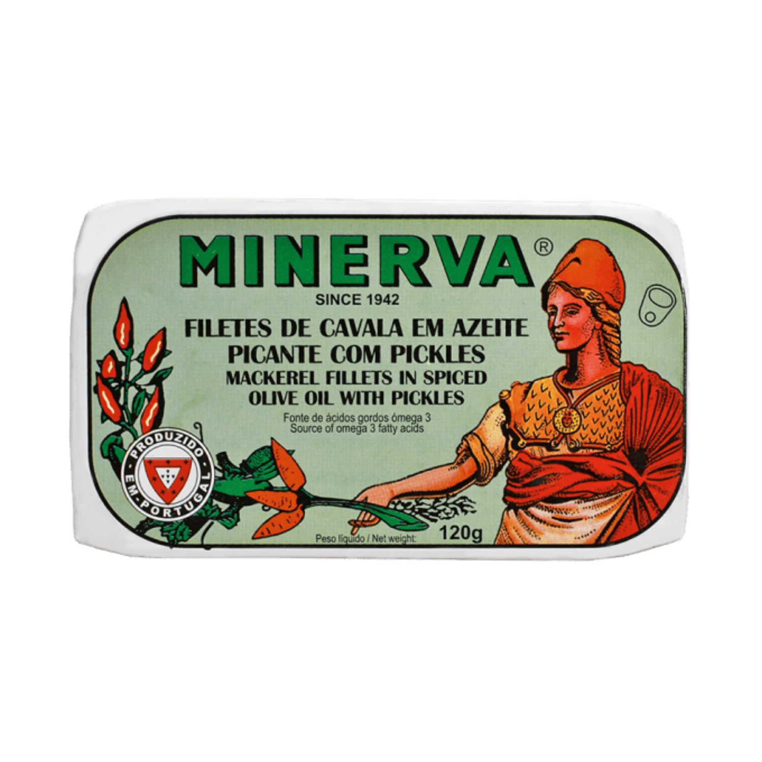 Minerva Mackerel Fillets in Spiced Olive Oil with Pickles