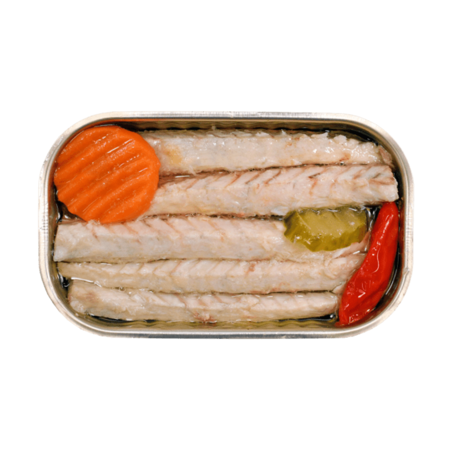 Minerva Mackerel Fillets in Spiced Olive Oil with Pickles