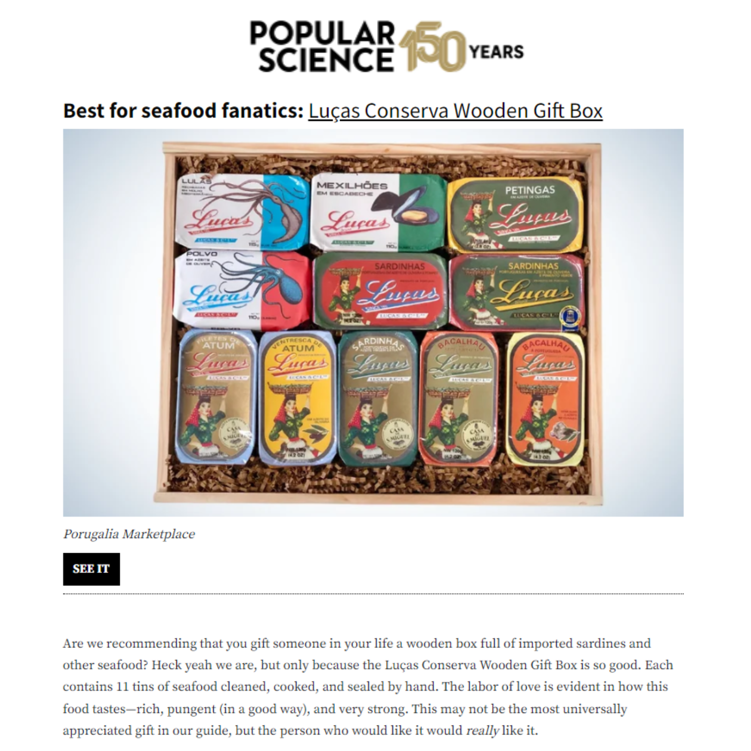 Luças Conserva Wooden Gift Box