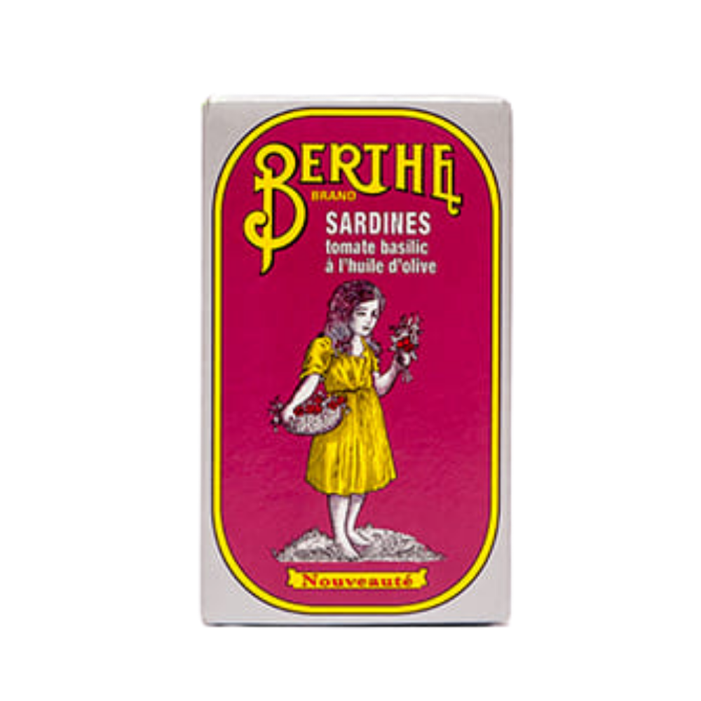 Berthe Sardines with Tomato and Basil in Olive Oil