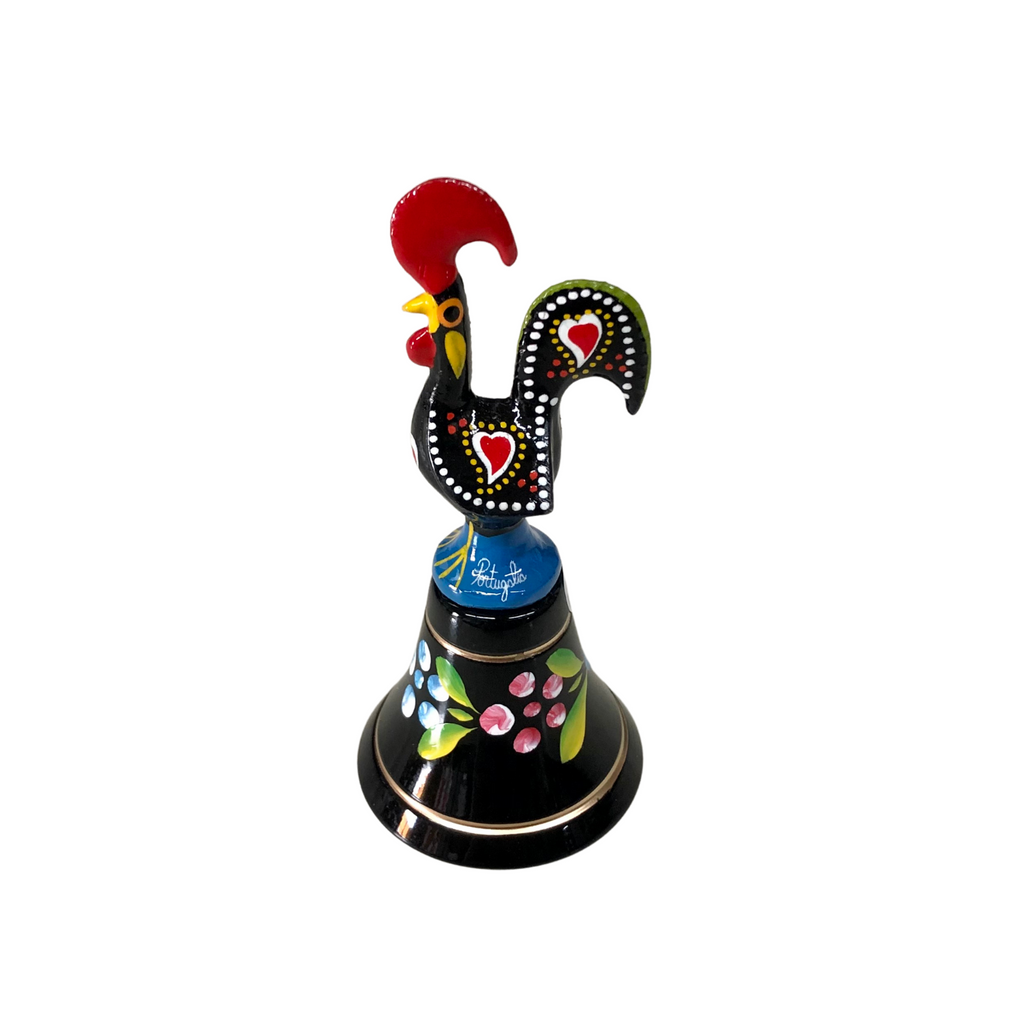 Galo Barcelos Traditional Hand-Painted Metal Rooster Bell