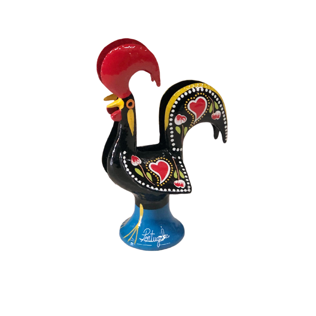 6 Inch Galo Barcelos Traditional Hand-Crafted Metal Rooster Napkin Holder