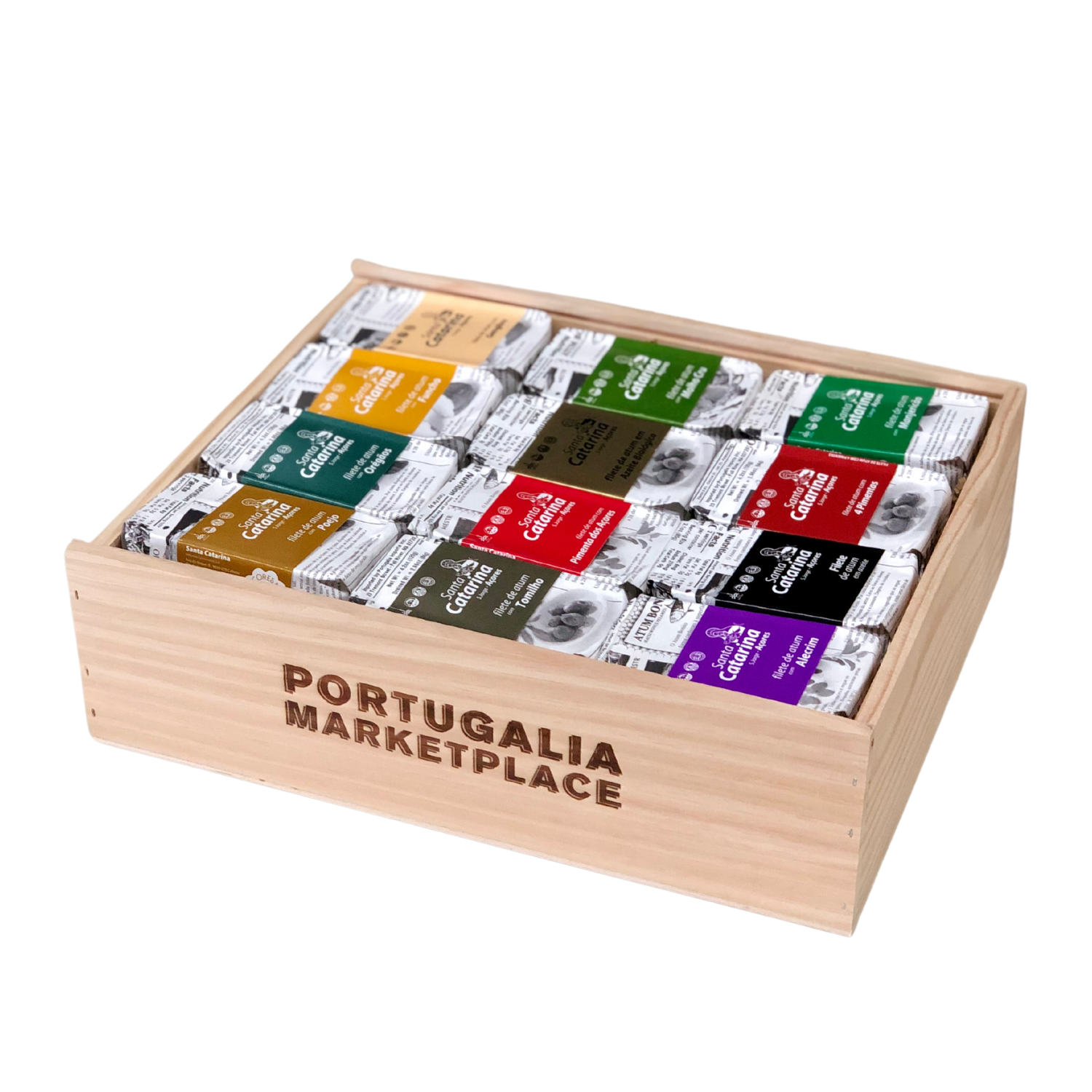 Santa Catarina Gourmet Tuna Fillets Wooden Gift Box