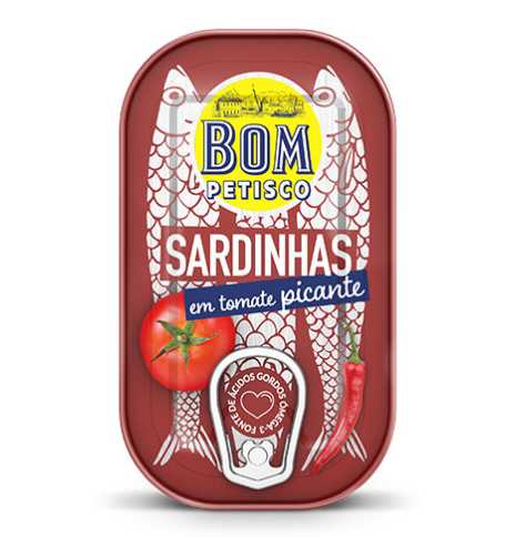 Bom Petisco Sardines in Hot Tomato