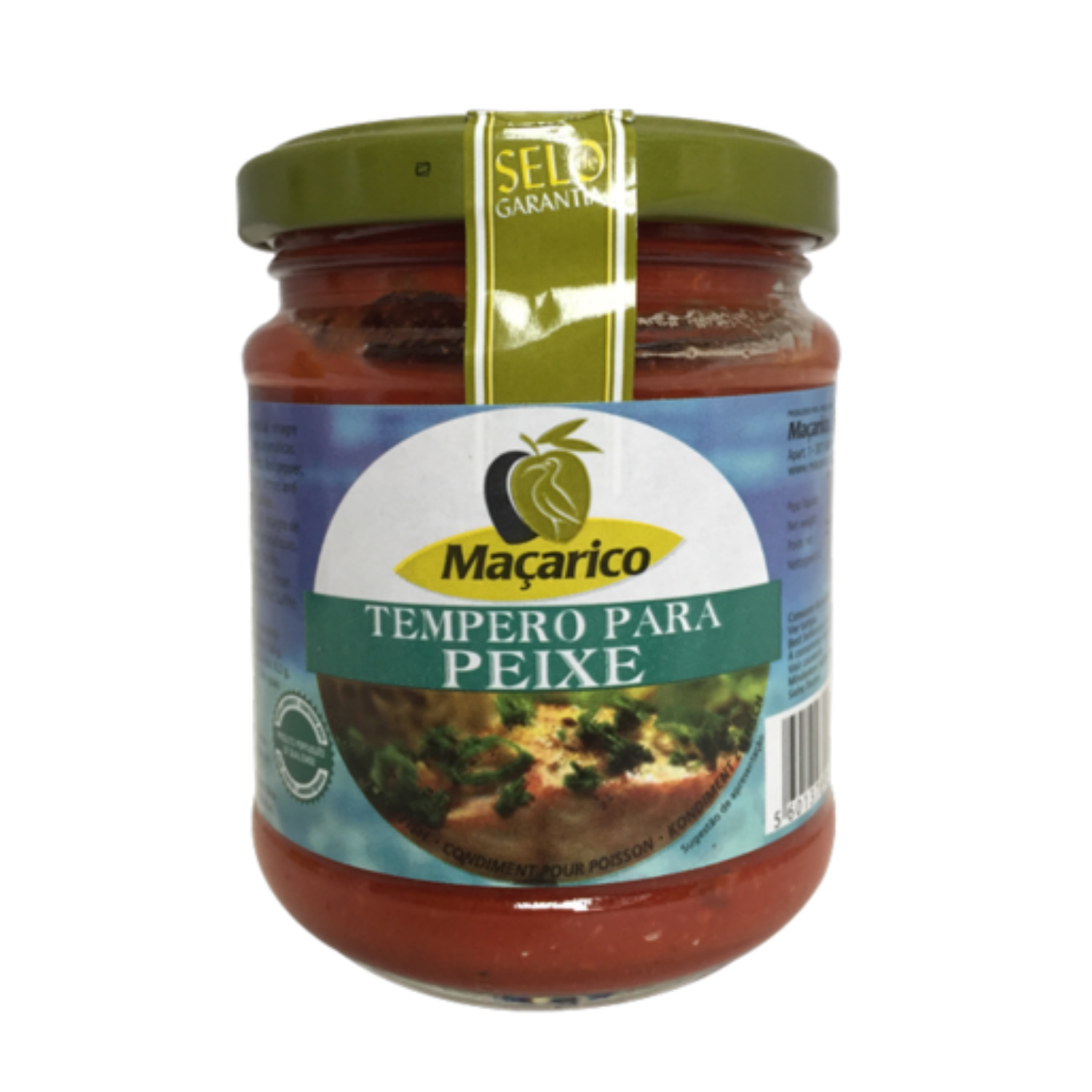 A jar of Maçarico Fish Marinade