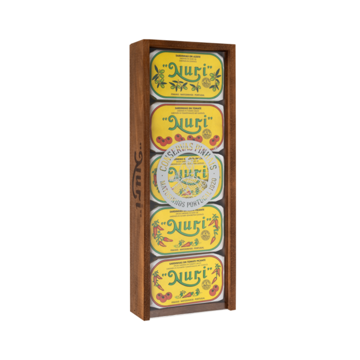 （nurica） Nuri Wooden Gift Box - 5 Conservas – Portugalia Marketplace