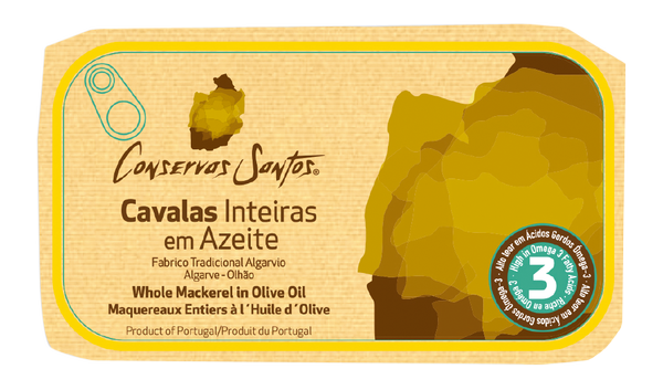 Conservas Santos Whole Mackerel in Olive Oil