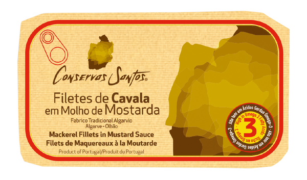 Conservas Santos Mackerel Fillets in Mustard Sauce