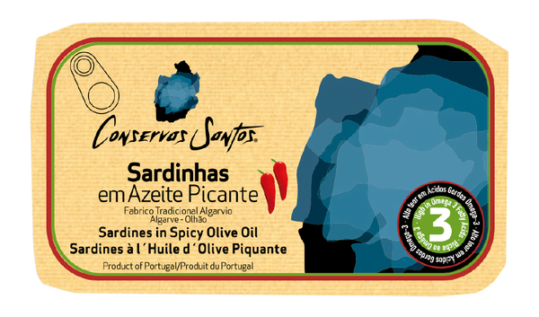Conservas Santos Portuguese Sardines in Spicy Olive Oil